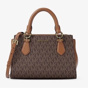 Michael Kors Marilyn Signature Brown Satchel